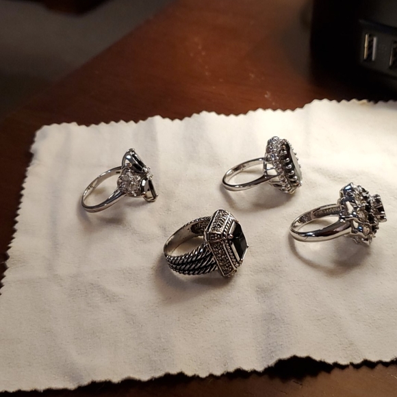 Lot of 4 Cocktail Rings - Picture 6 of 6